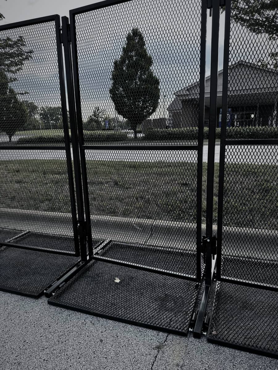 Gate panel assembly with hinged access section