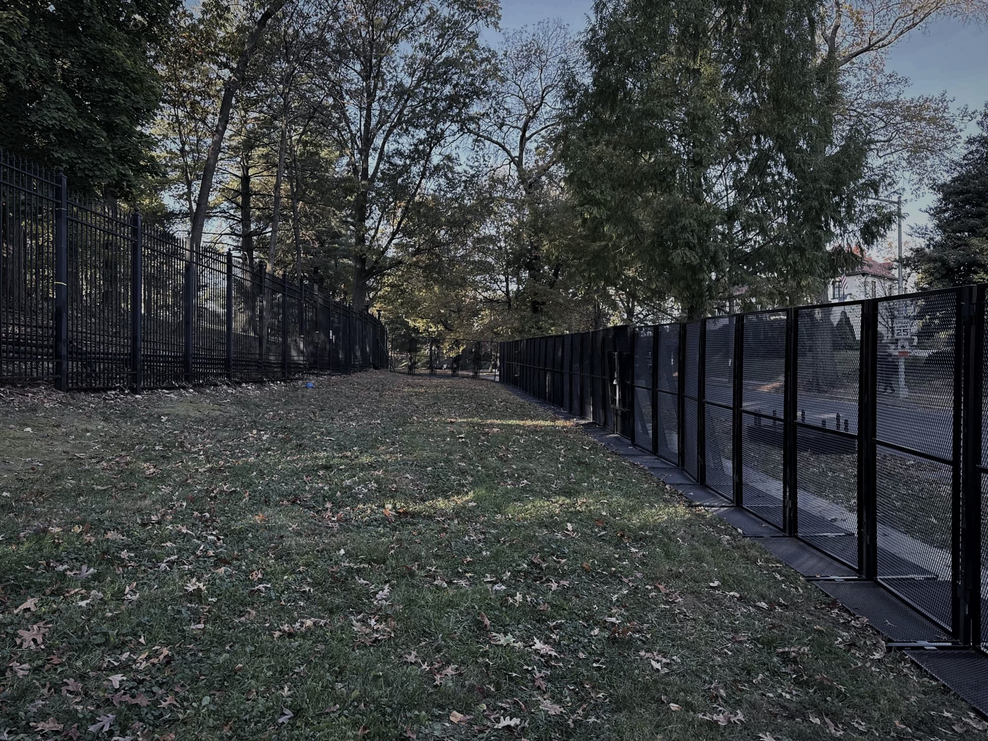 RMR Pro perimeter fencing running along a treeline